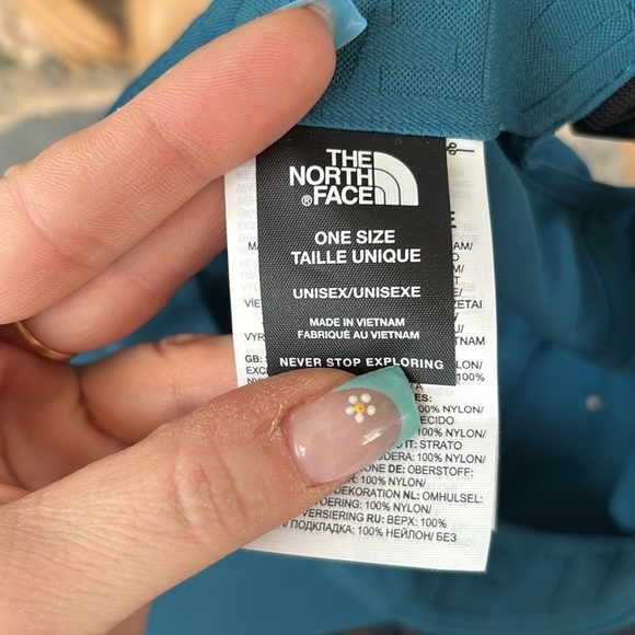Brand New The North Face Adjustable Baseball Cap Horizon Hat Blue Coral Sporty - Picture 12 of 16